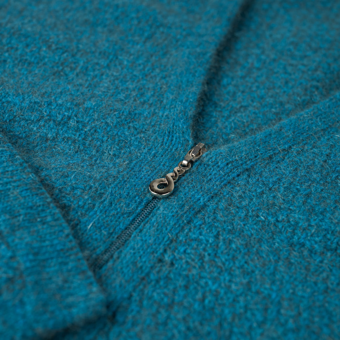 Premium New Zealand Possum Merino Zip Poncho