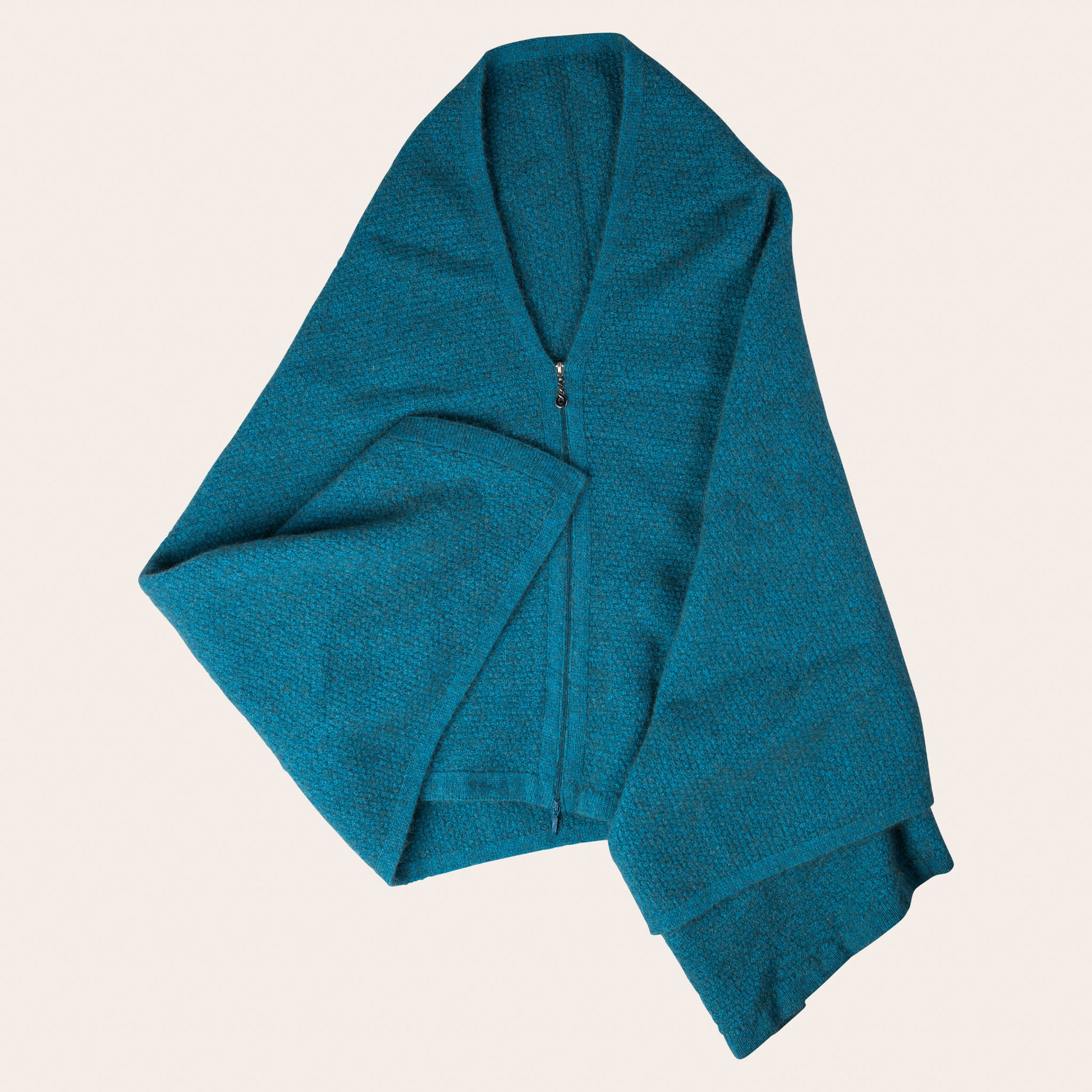 Premium New Zealand Possum Merino Zip Poncho