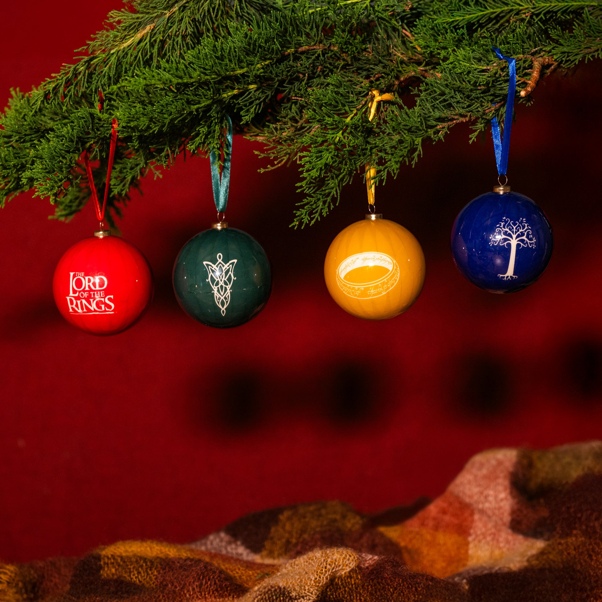 The Lord of the Rings™ Brights Christmas Ornament Bauble 4 Pack