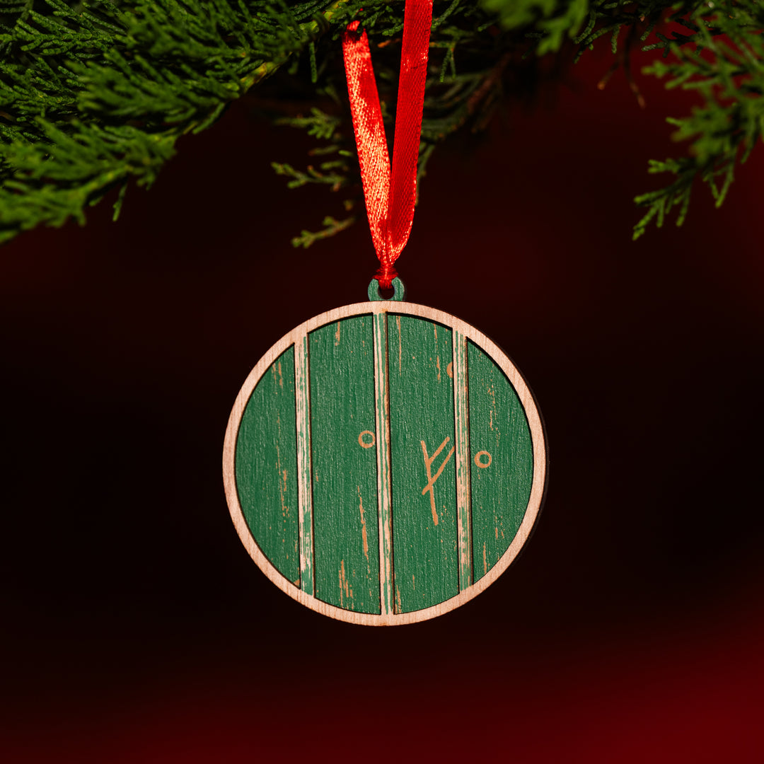 Bag End™ Green Door Christmas Ornament