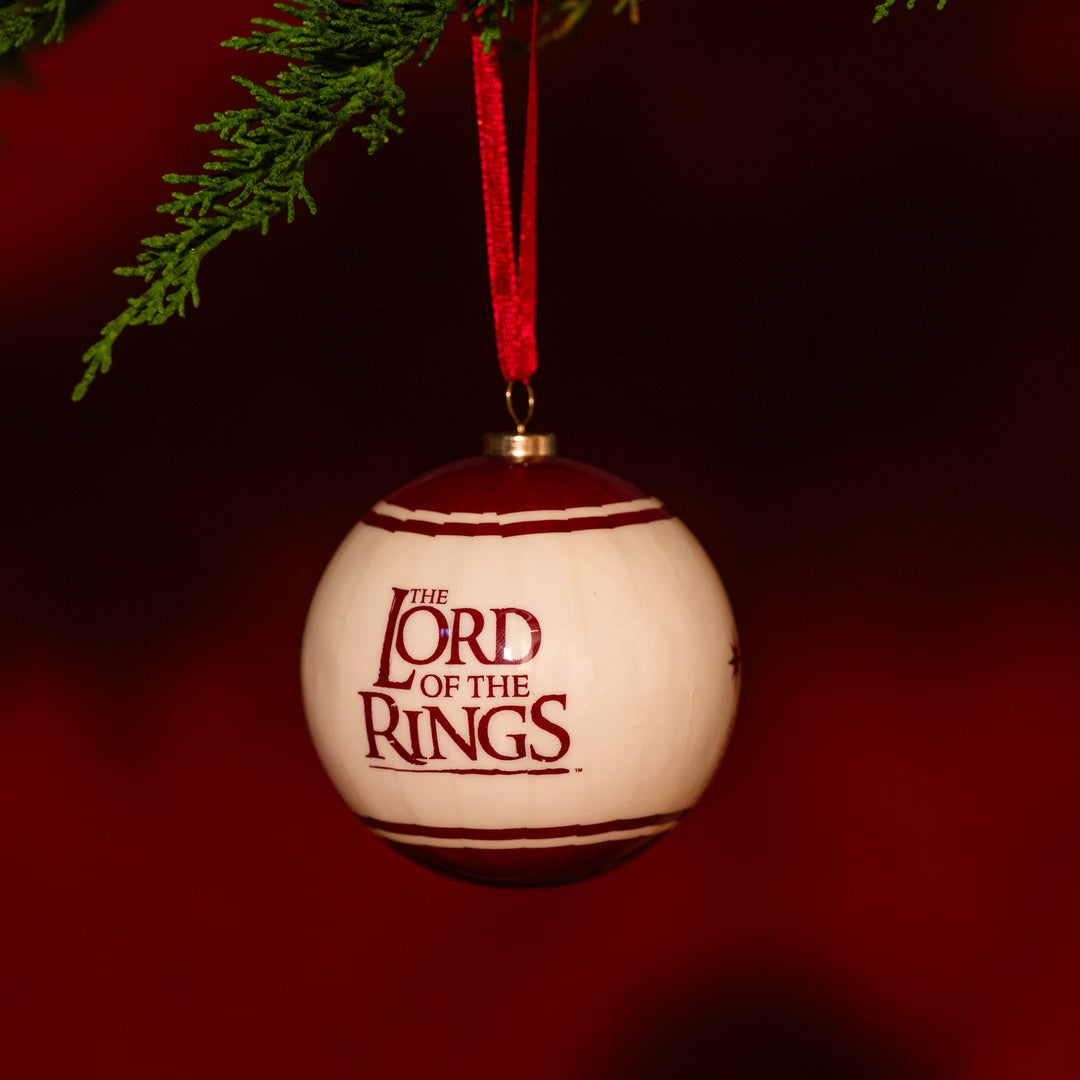 The Lord of the Rings™ Christmas Ornament Red Bauble 4 Pack