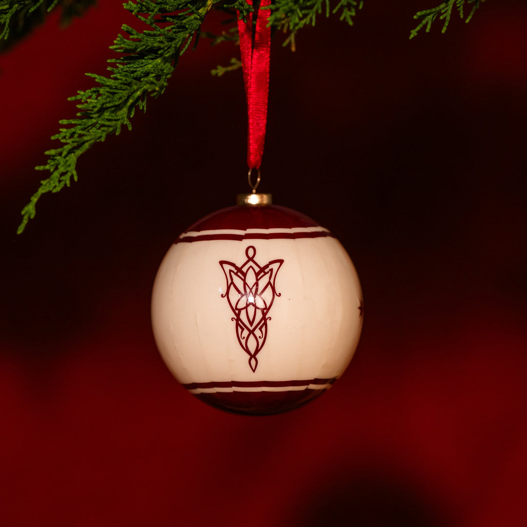 The Lord of the Rings™ Christmas Ornament Red Bauble 4 Pack