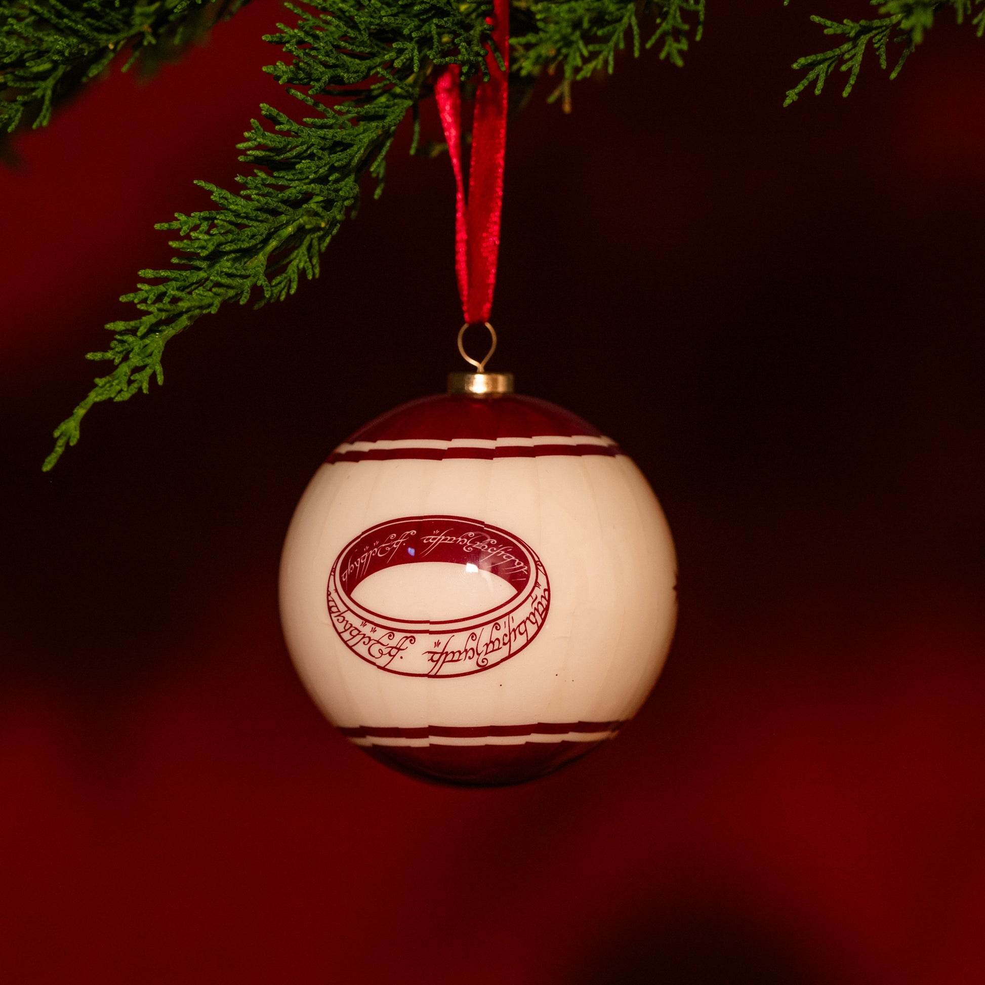 The Lord of the Rings™ Christmas Ornament Red Bauble 4 Pack