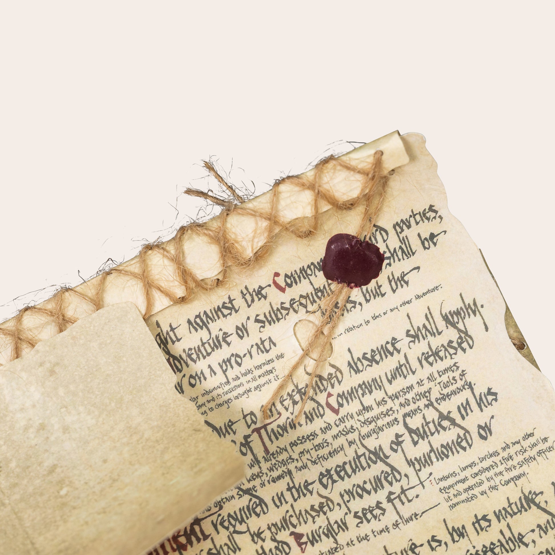 The Burglar Contract of Bilbo Baggins™ Miniature Prop Replica