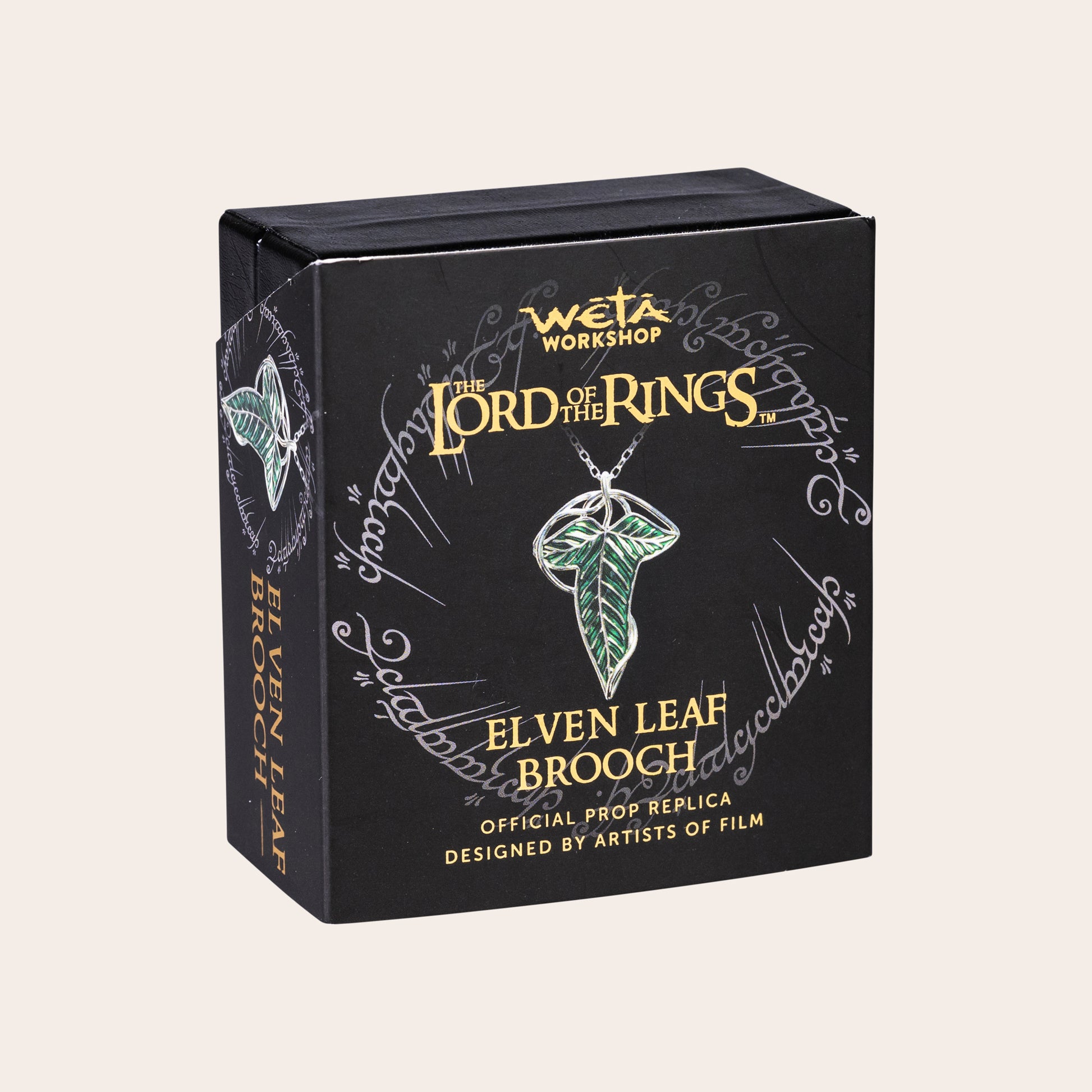 Elven Leaf Brooch Pendant Sterling Silver