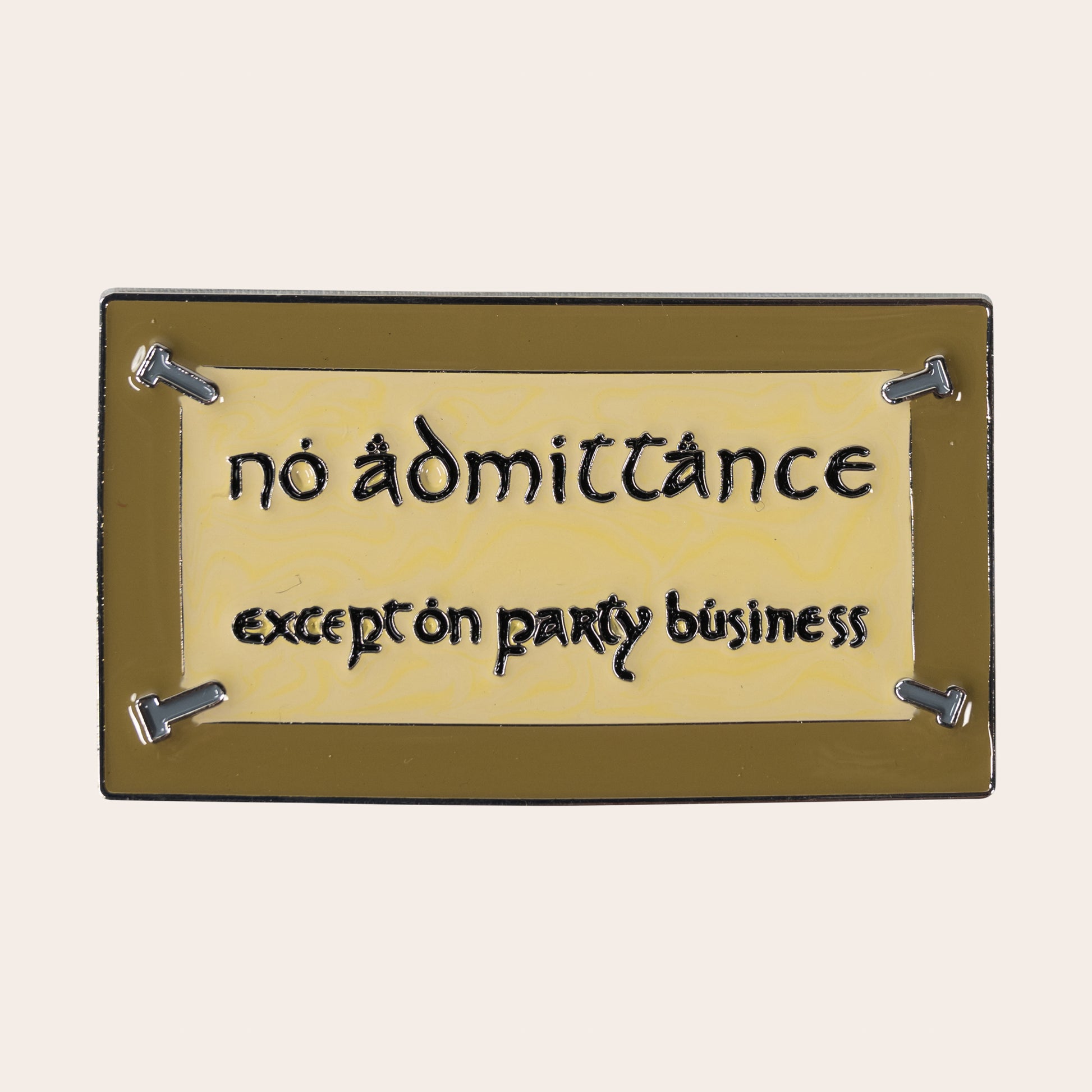 No Admittance Magnet