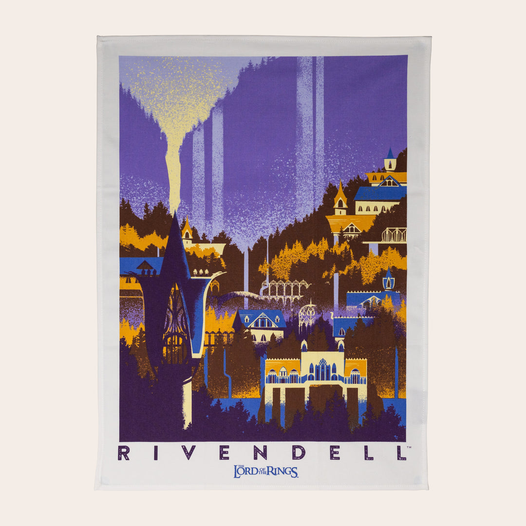 The Lord of the Rings™: Hobbiton & Rivendell™ Tea Towel 2 pack