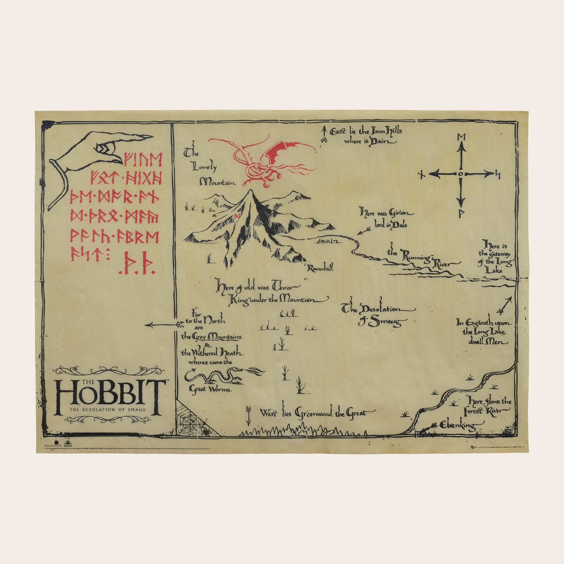 The Hobbit™ Parchment Map #2