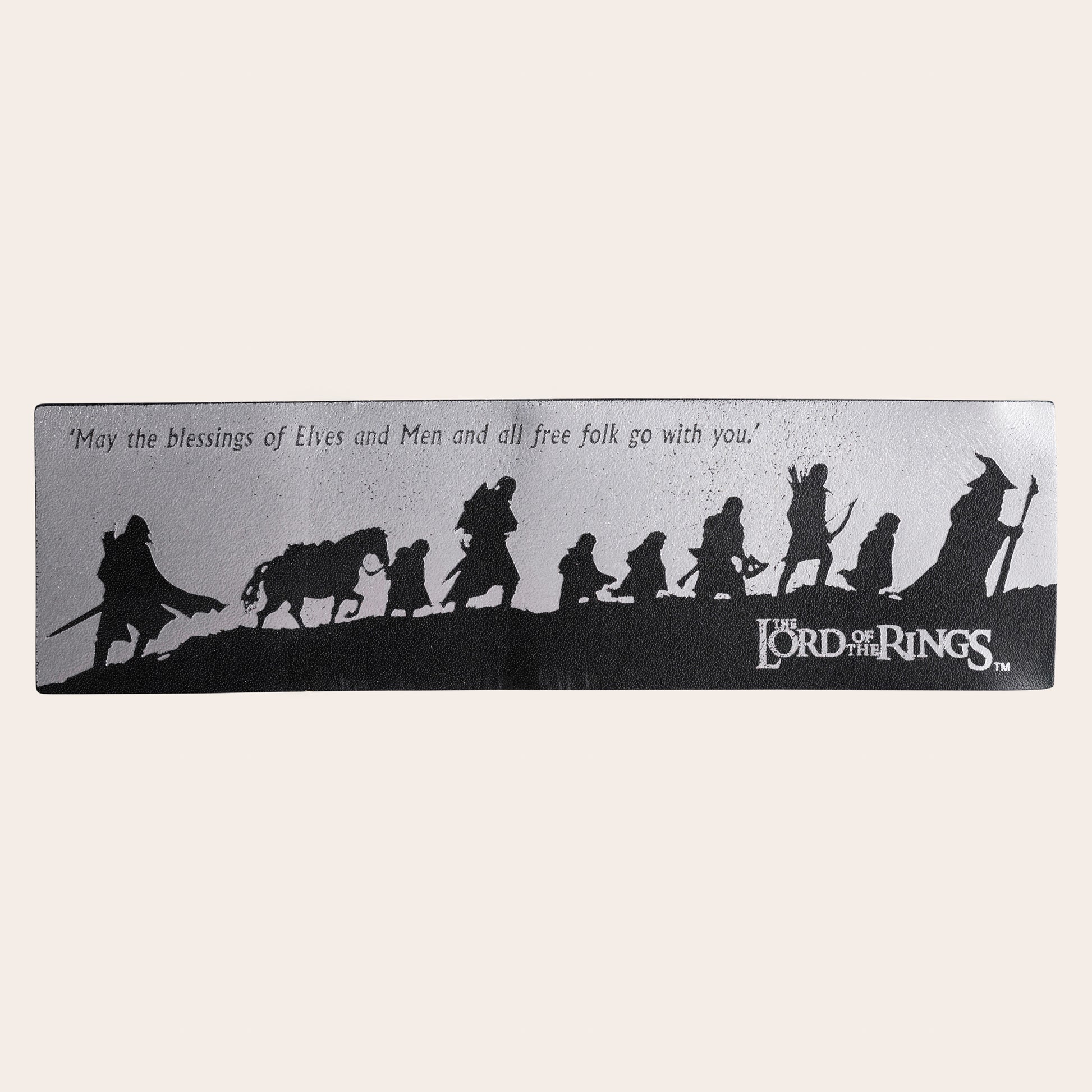 The Lord of the Rings™ Fellowship Leather Bookmark