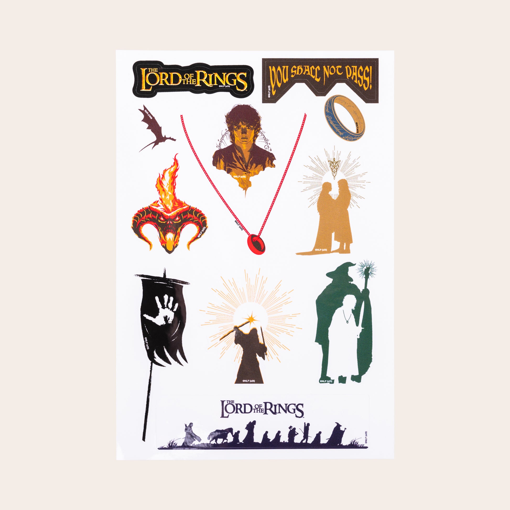 The Lord of the Rings™ Sticker Sheet